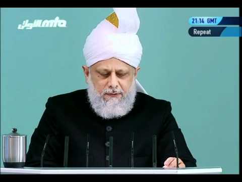 (French) Friday Sermon 21st January 2011 "Honour of the Holy Prophet(saw) and blasphemy law"