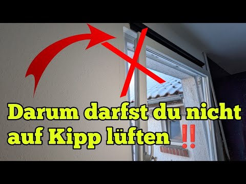 Therefore, you must never leave the window tilted open for ventilation.