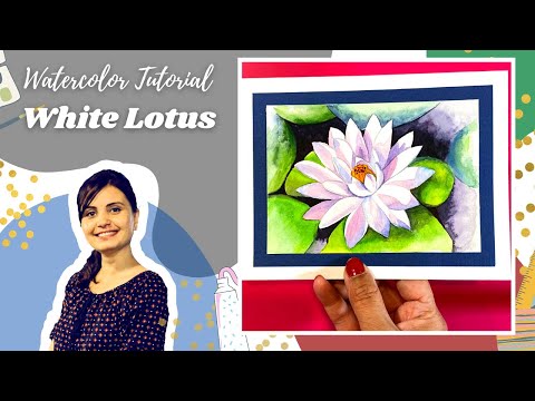 How to Paint Water Lily | Flower Painting Tutorial |  Arpana's Art Room