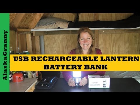 Ultra Bright LED Light USB Rechargeable Lantern Powerbank...Camping Prepping Preppers Emergencies