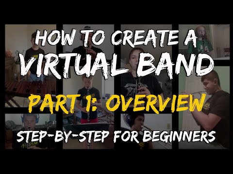 How to Create a Virtual Band Ensemble Concert Video - Part 1: Overview (Music Teacher Tutorial)