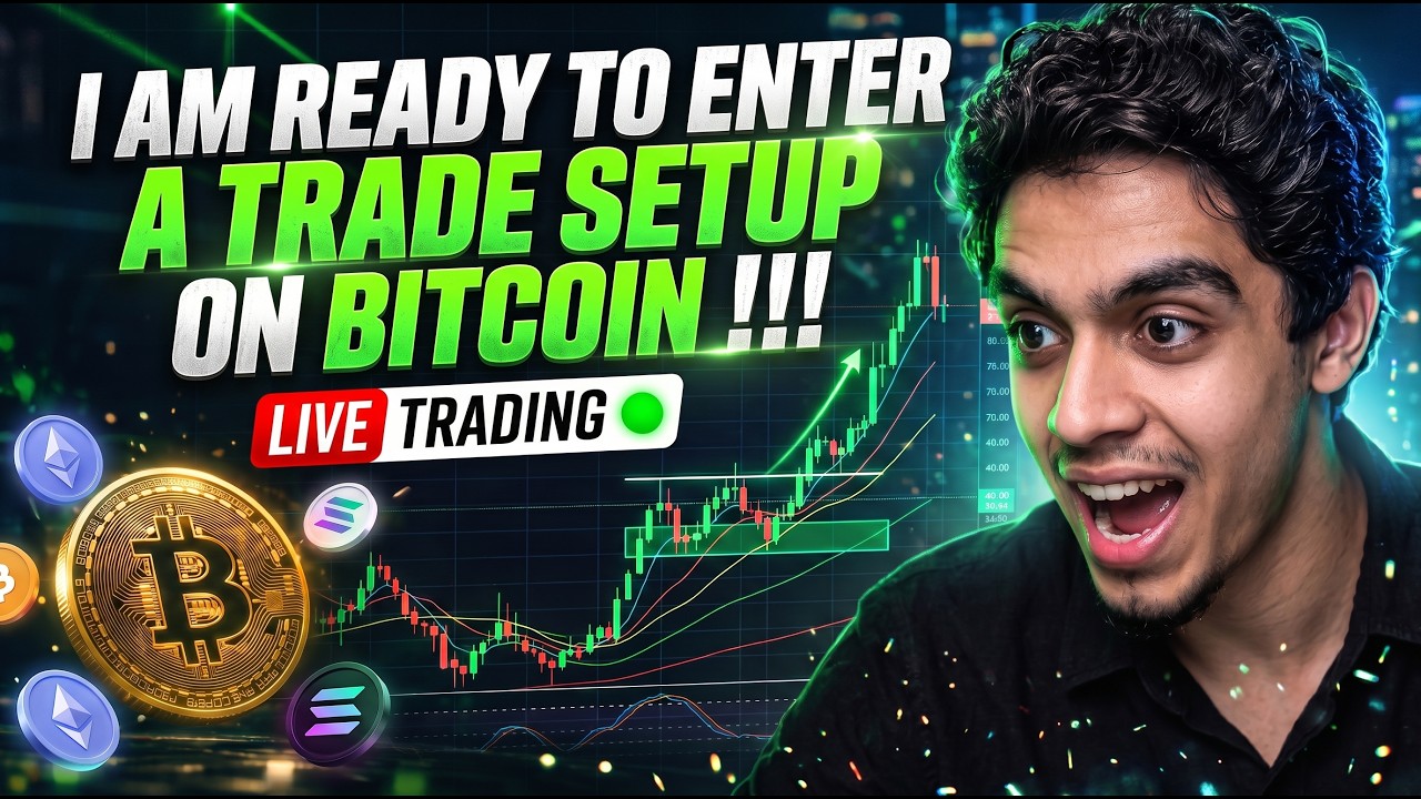 I AM READY TO ENTER A TRADE SETUP ON BITCOIN !!!