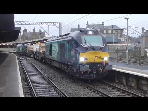 68004/68002 6c51 Sellafield - Heysham flasks, 4th January 2018