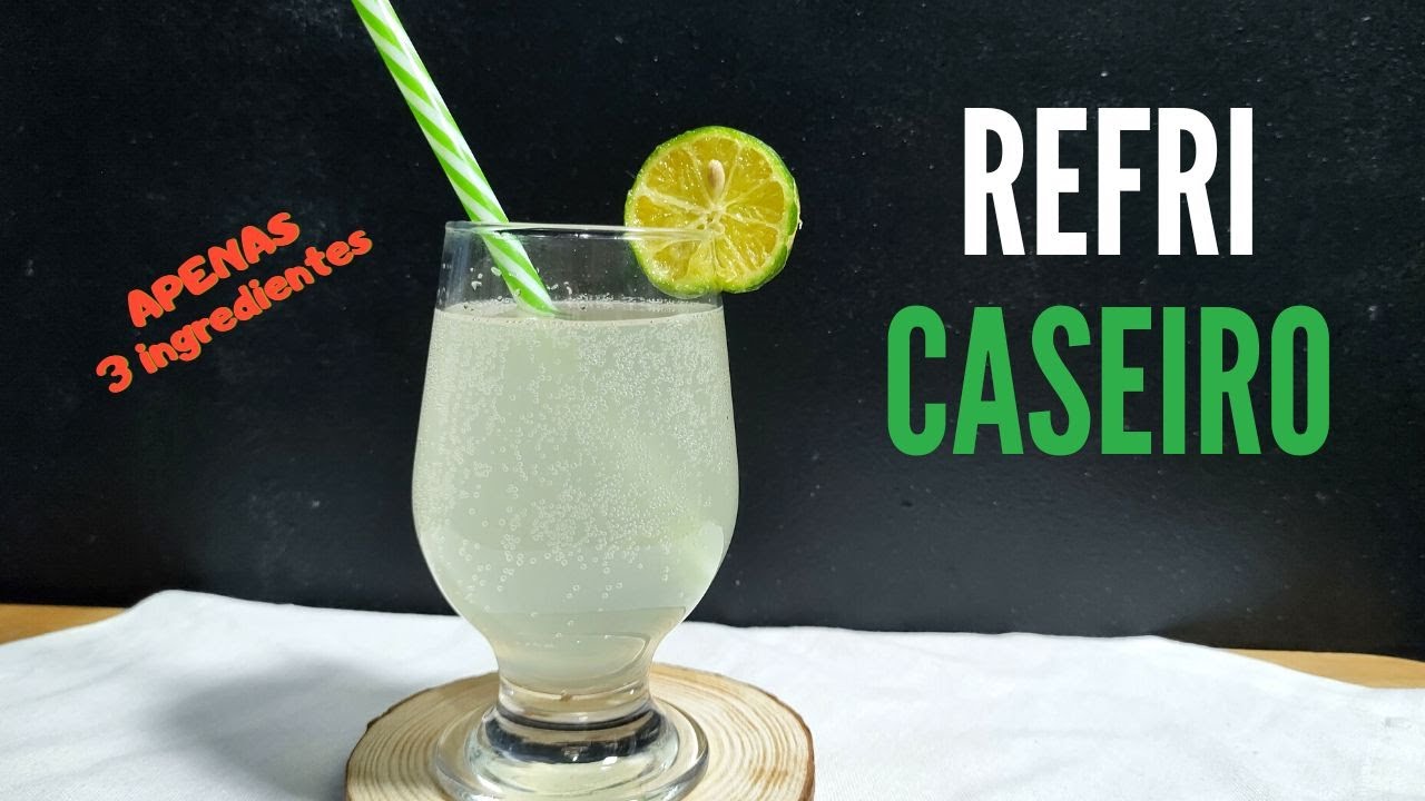 O REFRIGERANTE CASEIRO PERFEITO COM 3 INGREDIENTES