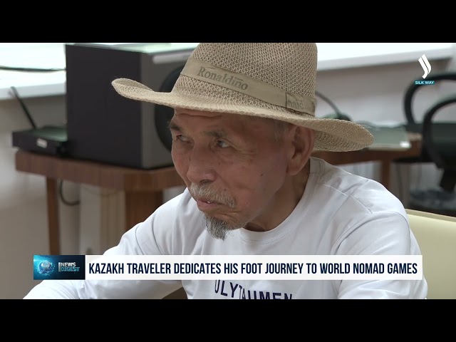 Kazakh traveler dedicates his foot journey to World Nomad Games