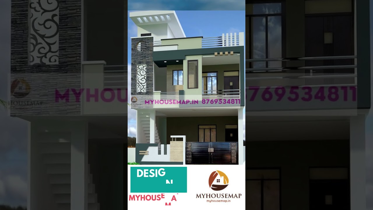 Modern duplex house design with  latest elevation