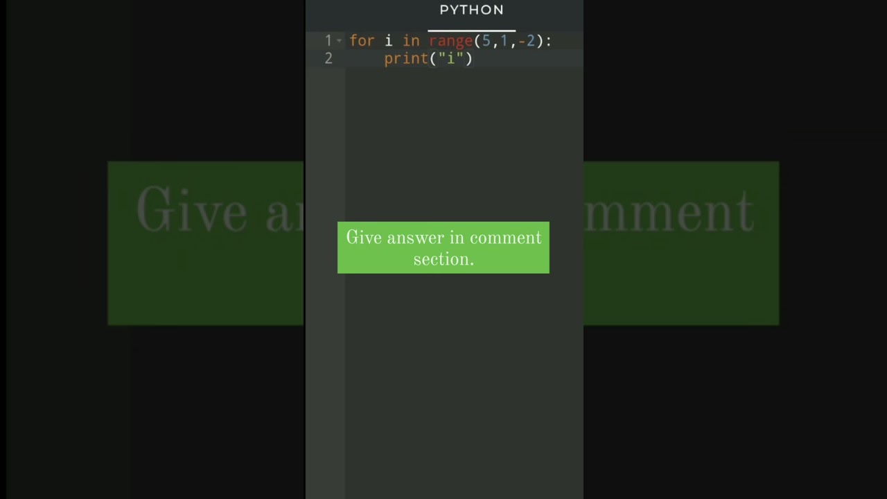 comment your answer. #pythonforbeginners #pythonchallenge  #python #programminglanguage #