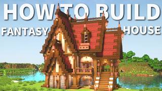 【マイクラ】ファンタジーな家の作り方 ~赤い屋根建築~ 【Minecraft】【建築講座】