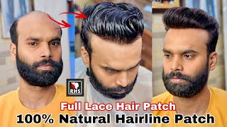 Full Lace Hair Patch | Natural Hairline Patch | Hair Patch For Men | call us  :- 9599858612 |