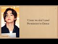BTS Permission To Dance Easy Lyrics