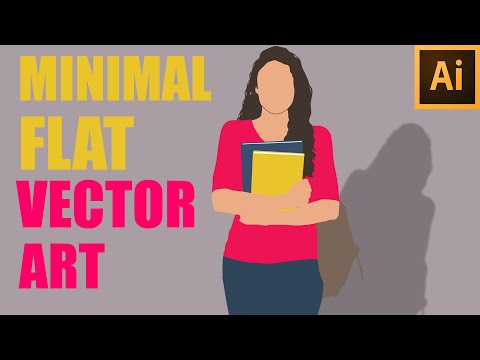 Create a Minimal Flat Character Design,vector art,Flat Design, Minimalist vector,Illustration I