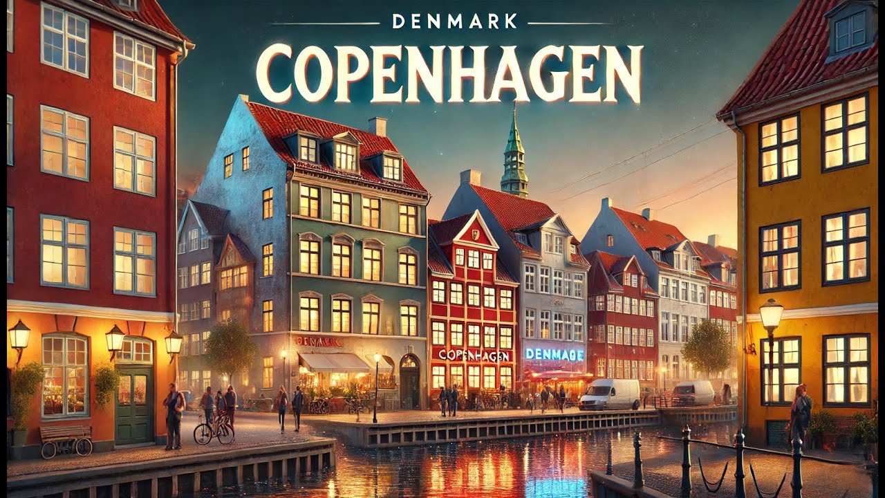 🇩🇰 Night Walk Through Copenhagen City Center | Urban Charm After Dark | 4K
