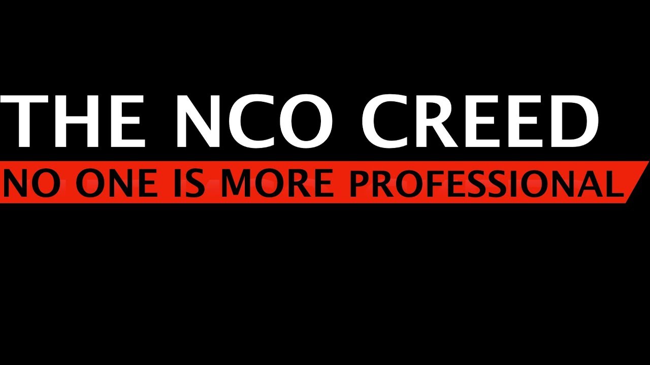 The NCO Creed Loop #Army