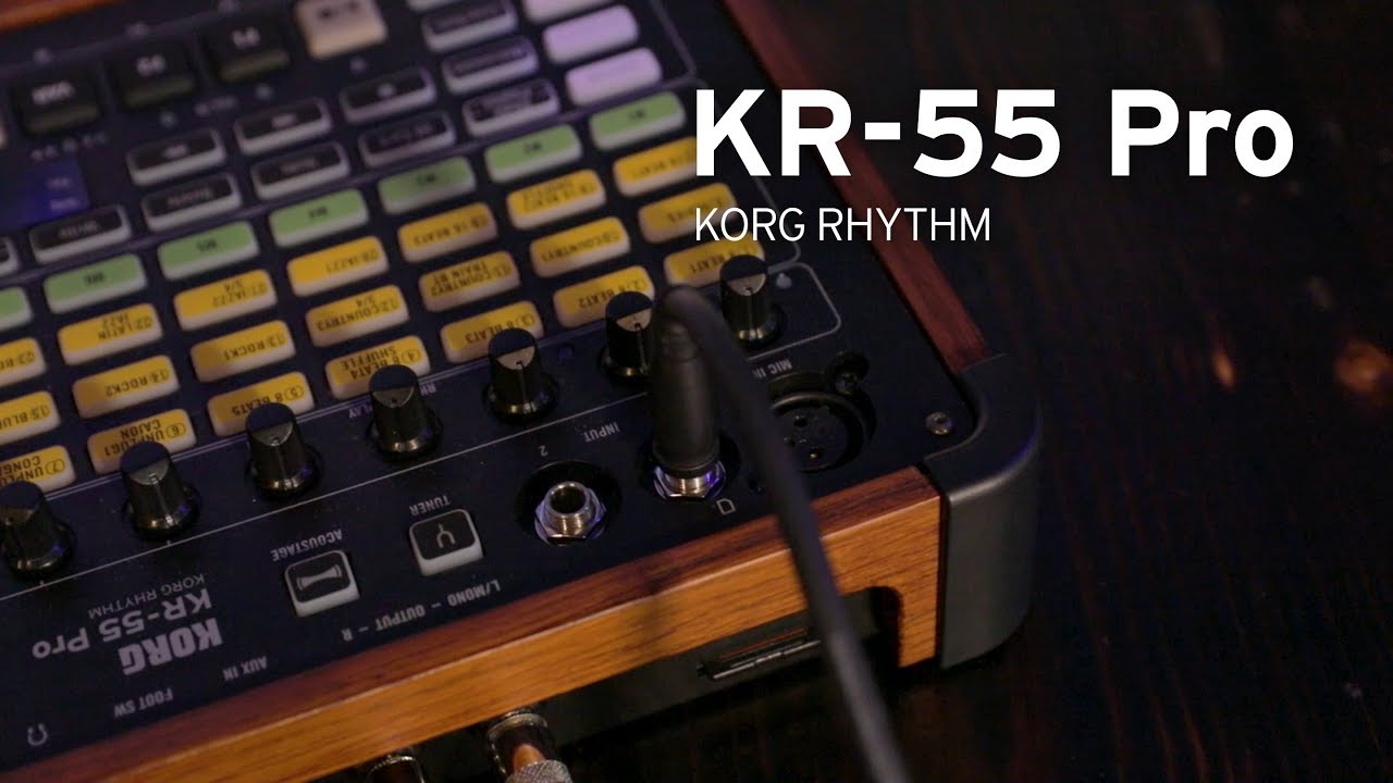 KORG KR-55 Pro: a Comprehensive Rhythm and Drum Machine - YouTube