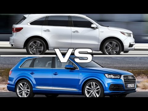 2017 Acura MDX vs 2017 Audi Q7 Road Test