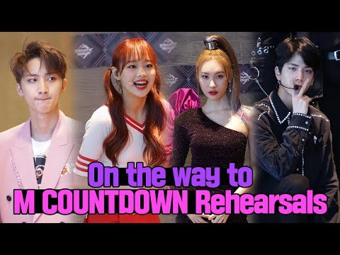 180913 On the way to M COUNTDOWN Rehearsals ★Nam Woo Hyun, OH MY GIRL, THEBOYZ★