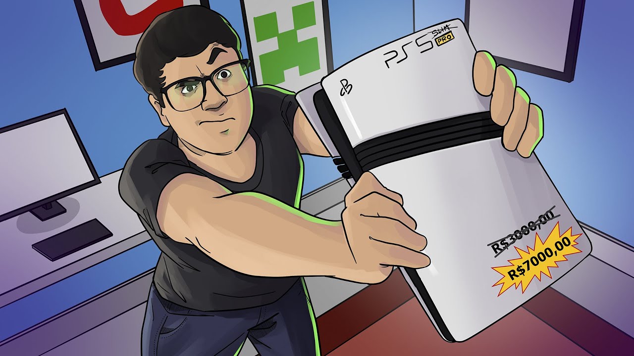 Games EduUu fez MELHOR unboxing de PS5 pro do Youtube!