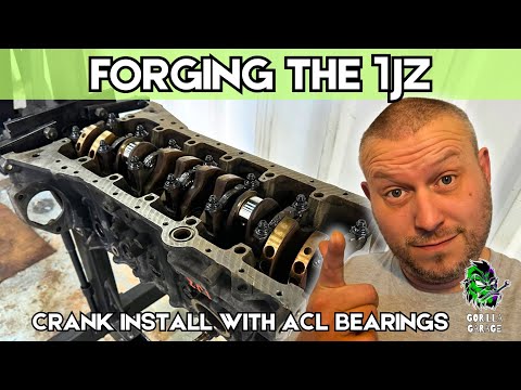 1JZ GTE Crank Installation with ACL BEARINGS and ARP Bolts!