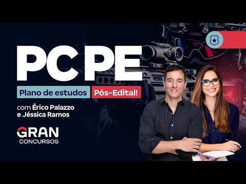 Concurso PC PE Agente e Escrivão - Plano de estudos Pós-Edital