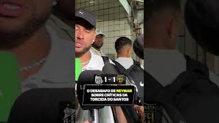 Após empate com o Recoleta, Neymar DESABAFOU e falou sobre os problemas extracampo do Santos