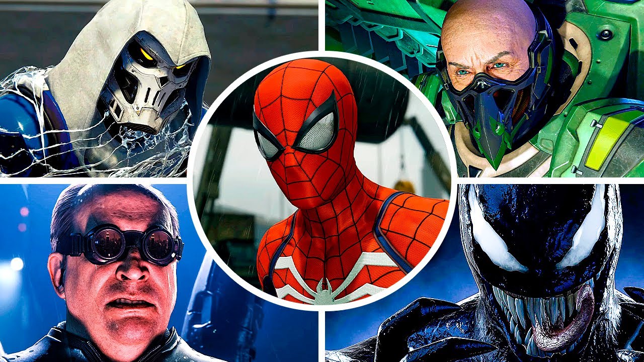 SPIDER-MAN REMASTERED PS5 - All Boss Fights & Endings with Cutscenes 4K ULTRA HD