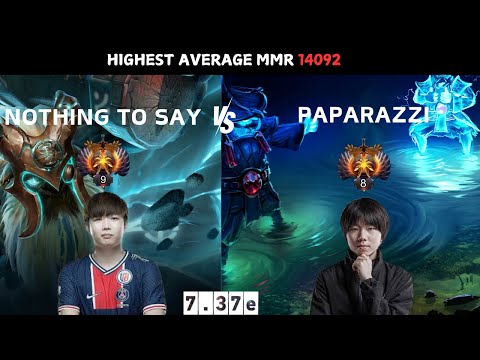PAPARAZI (Storm Spirit) vs NOTHINGTOSAY (Earth Shaker) -  10 PROS in ONE GAME!!