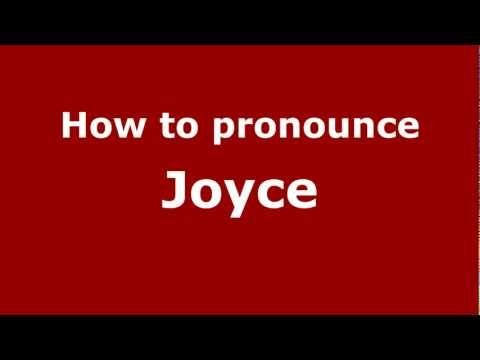 How to Pronounce Joyce - PronounceNames.com