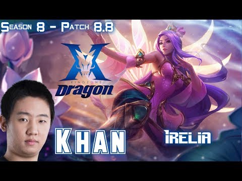 KZ Khan IRELIA vs RENEKTON Top - Patch 8.8 KR Ranked