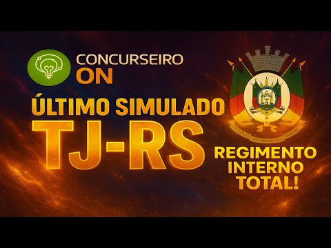 Correção do Último Simulado para o - Concurso do TJ-RS Banca FGV só questões de Reg. Interno e COJE!