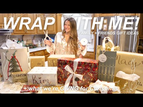 WRAP PRESENTS WITH ME + what we're *GIVING* for Christmas this year! (Christmas gift ideas!)