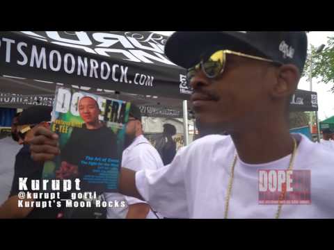 Kurupt & Mitchy Slick at Kurpt's Moonrock's Booth at Chalice 2017