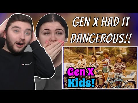 British Couple Reacts to The Dangers Gen X Faced In America!