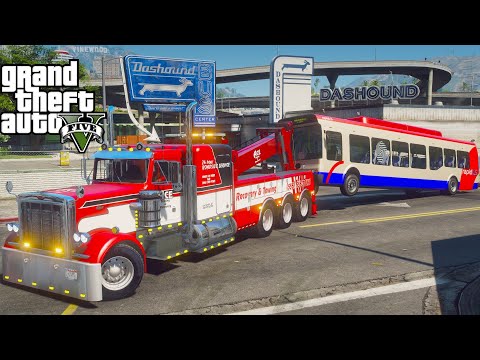 Towing A Serious Bus Crash in GTA 5
