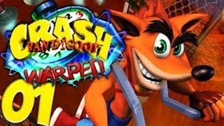 preview picture of video 'Crash Bandicoot 3: Warped [HD] 105% Playthrough part 1 (Level 1 -  Toad Village) [Playstation 1]'