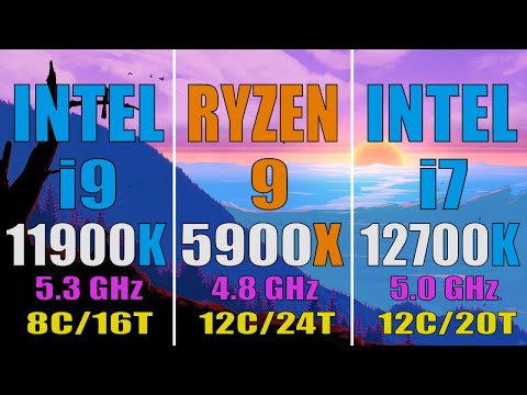 INTEL i9 11900K vs RYZEN 9 5900X vs INTEL i7 12700K || PC BENCHMARK TEST ||
