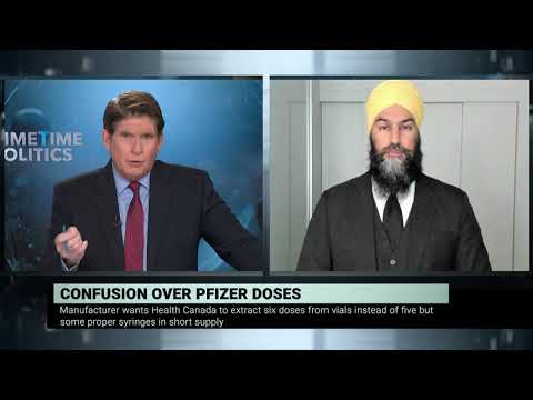 NDP Leader Jagmeet Singh on Pfizer doses confusion