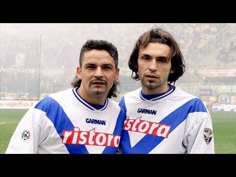 Andrea Pirlo Pass + Roberto Baggio Control & Finish vs Juventus