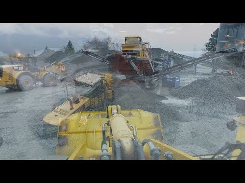 Fels Brechen und Sieben für Betonwerk