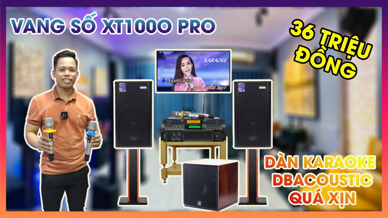 Dàn Karaoke TH09 Loa Dbacoustic PK12 PRO + Vang Số Fydyco Xt1000 pro + Micro Db 450ii +Đẩy Db B2500 + Sub Db SW 12B