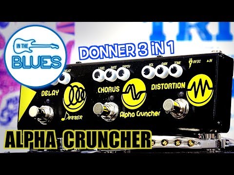 Donner Alpha Cruncher 3 in 1 Effects Pedal