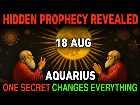 Aquarius 3rd Week of August: 🚨 The Hidden Prophecy Is Finally Revealed One Secret Change EVERYTHING!