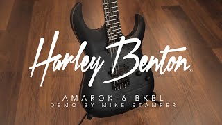 Video thumbnail for Harley Benton Amarok-6 BKBL guitar DEMO by Mike Stamper by Mike Stamper