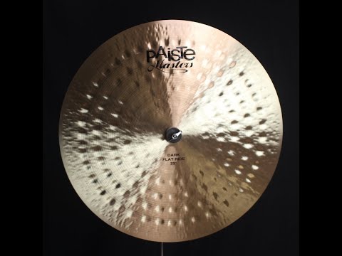 Paiste 22" Masters Dark Flat Ride - 2704g (video demo) image 2