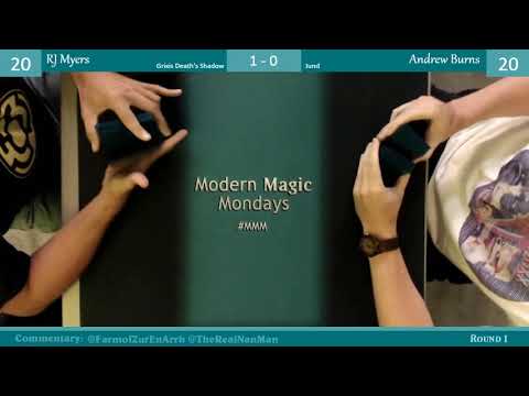 Modern Magic Mondays 9/17 Round 1 Grixis Death Shadow vs Jund