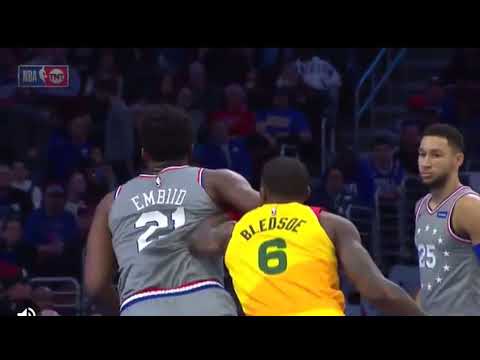 Joel embiid and Eric Bledsoe get Into it going after each other
