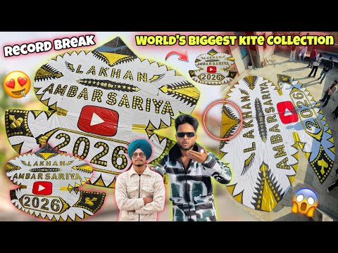 WORLD’S BIGGEST KITE IN AMRITSAR😍 * 130 TAWA * WORLD RECORD BREAK😱💯