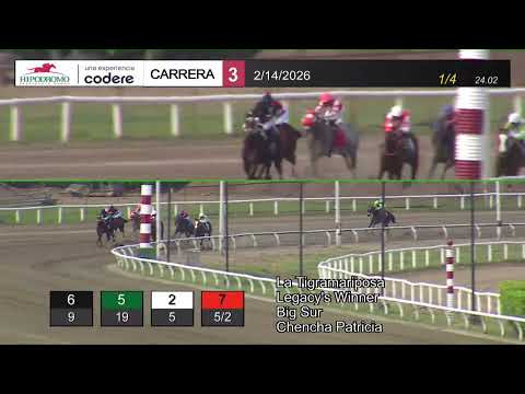 3RD RACE SATURDAY FEBRUARY 14, 2026 HPR