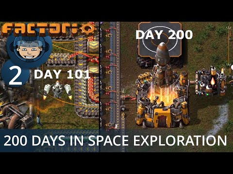 I Spent 200 Days in Factorio "Space Exploration" to Build an Interplanetary Mega Base (Days 101-200)