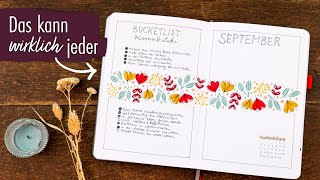 Bullet Journal Monat schnell & einfach anlegen! September 2023