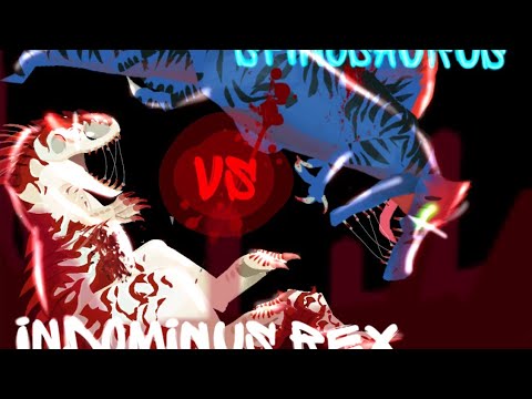 Spinosaurus Lvl 40 Vs Indominus rex Lvl 40